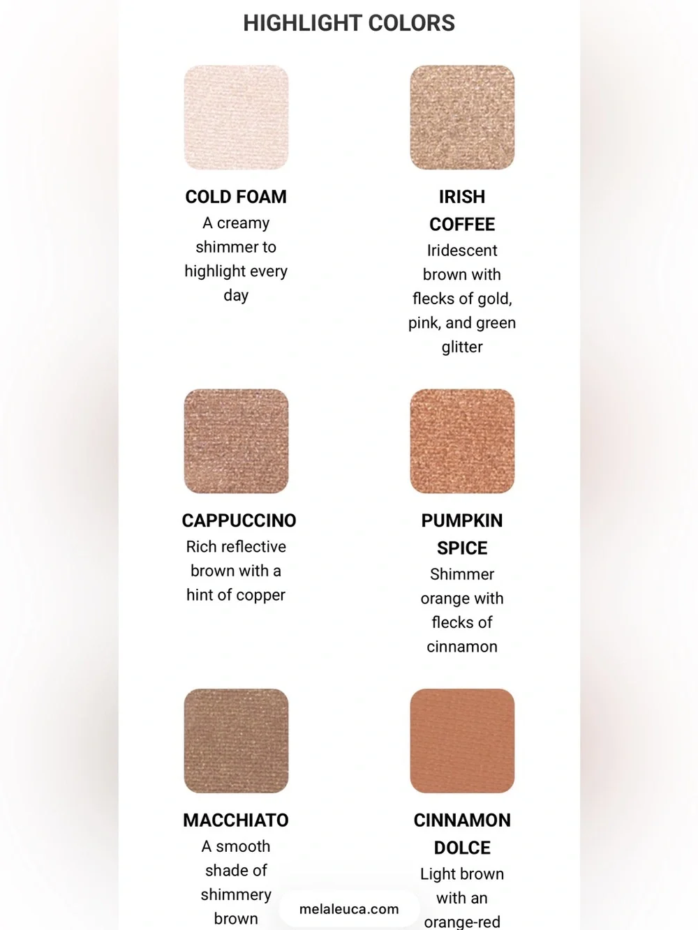 Sei Bella Eyeshadow Pallet Corner Coffee